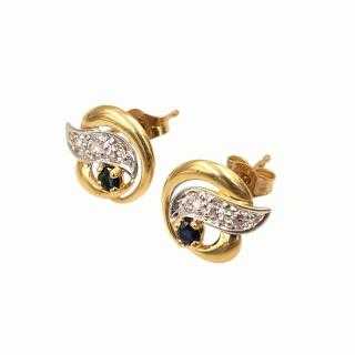 Boucles d'Oreilles Or Jaune 18 Ct