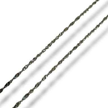 Chaine or blanc 18ct