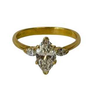 Bague Or Jaune Marquise