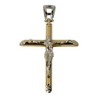Croix Or Jaune et Blanc