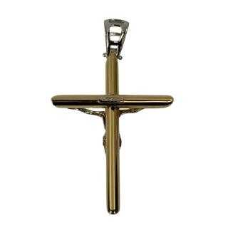 Croix Or Jaune et Blanc