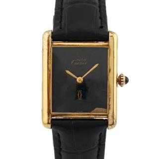 Cartier Tank Vermeil Black Dial