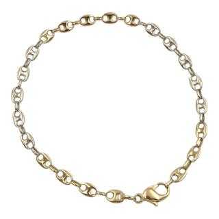 Bracelet Or Jaune&Blanc 18 Ct