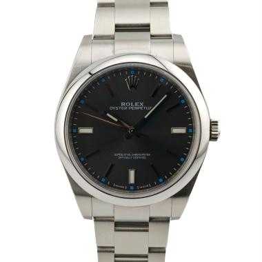 Rolex Oyster Perpetual 39 Rhodium Dial