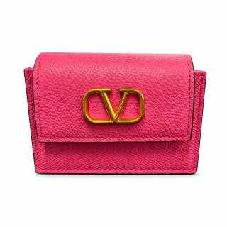 Valentino Garavani Portefeuille VLogo Signature Rose Fuchsia
