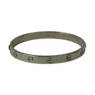 Bracelet Cartier Love Classique Or Blanc Taille 17