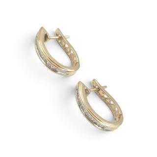 Boucles d'Oreilles Or Jaune 14 Ct