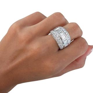 Bague Or Blanc 18ct & Diamants 46.63ct