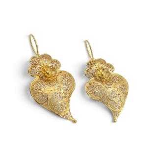 Boucles d'Oreilles Or Jaune 19 Ct