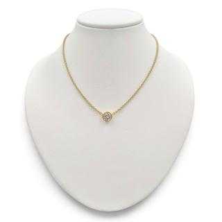 Collier Or Jaune 18 Ct Diamant 0,75 Ct