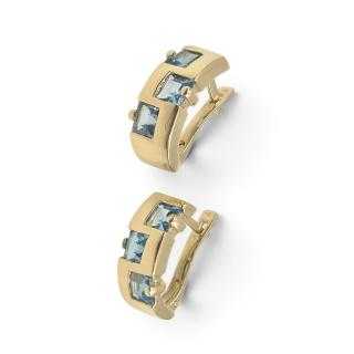 Boucles d'Oreilles Or Jaune 18 Ct