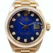 Rolex Datejust 18k gold 6917 diamonds dial